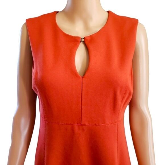 Anne Klein Keyhole Front Detail Sheath Dress Sz 6 - Picture 4 of 11